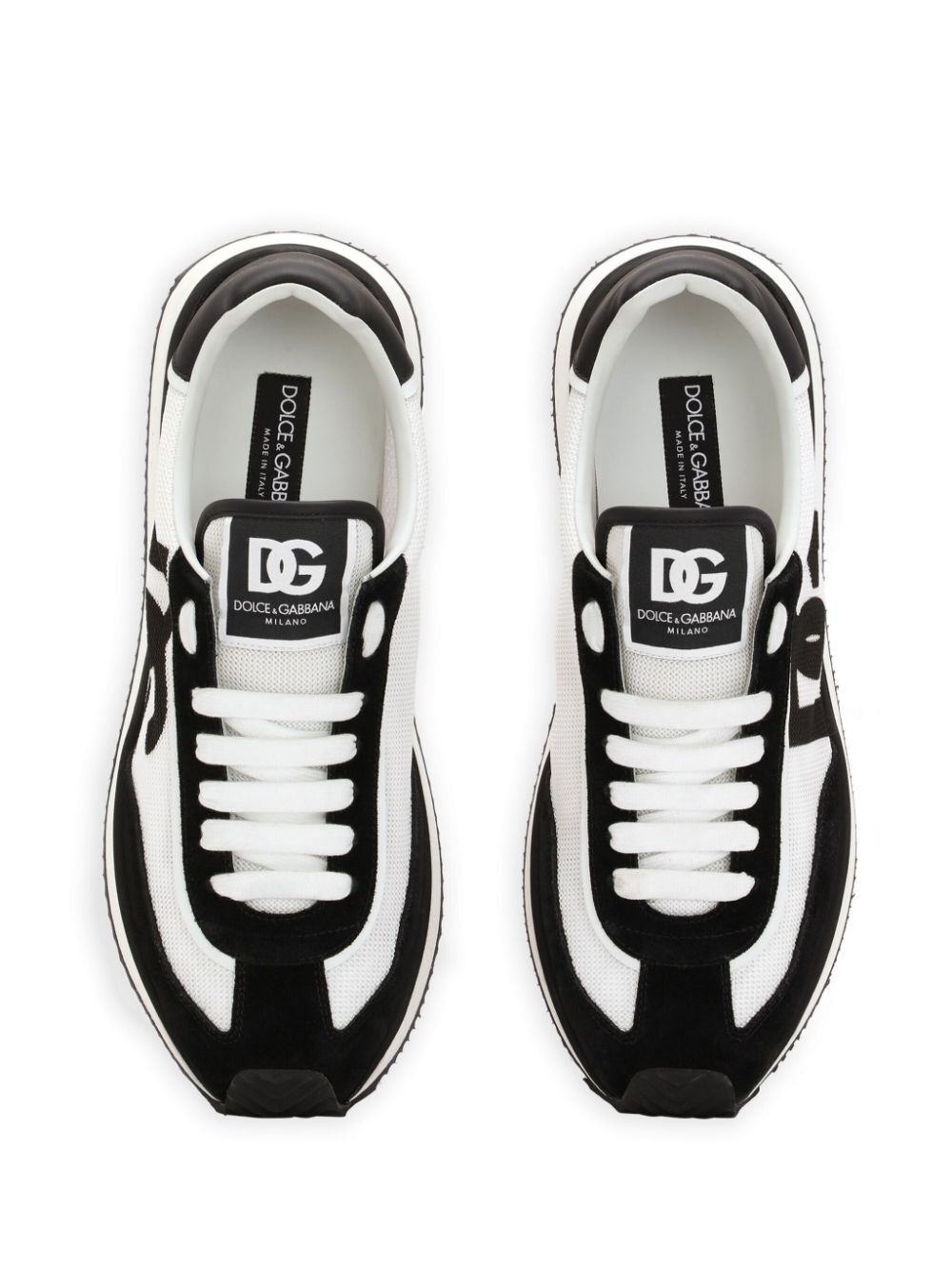 Dolce &amp; Gabbana Men Suede And Mesh Dg Cushion Sneakers
