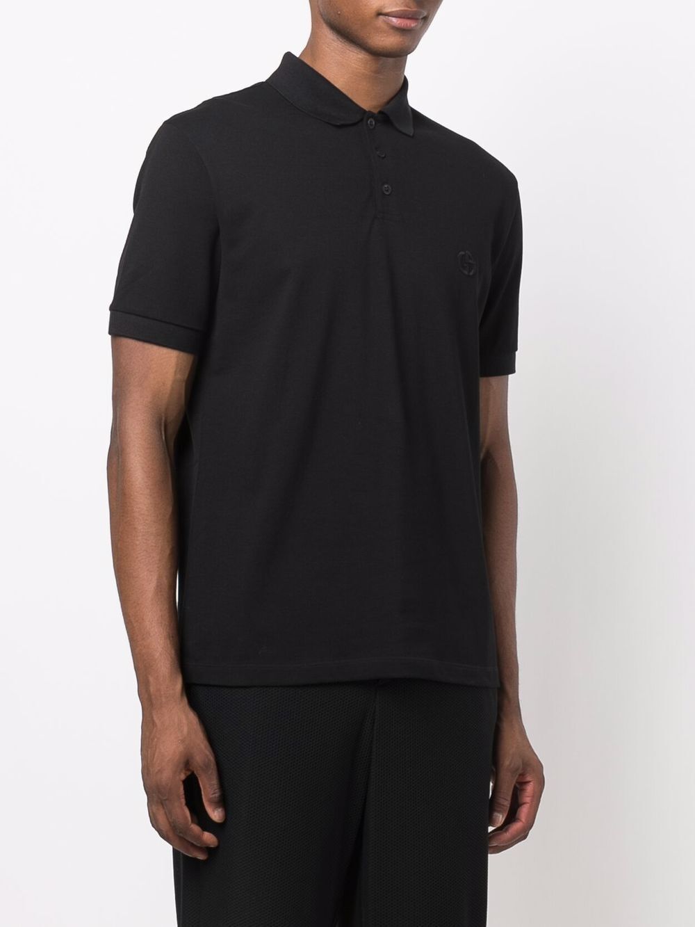 Giorgio Armani Men Stretch Cotton Piqué Polo Shirt