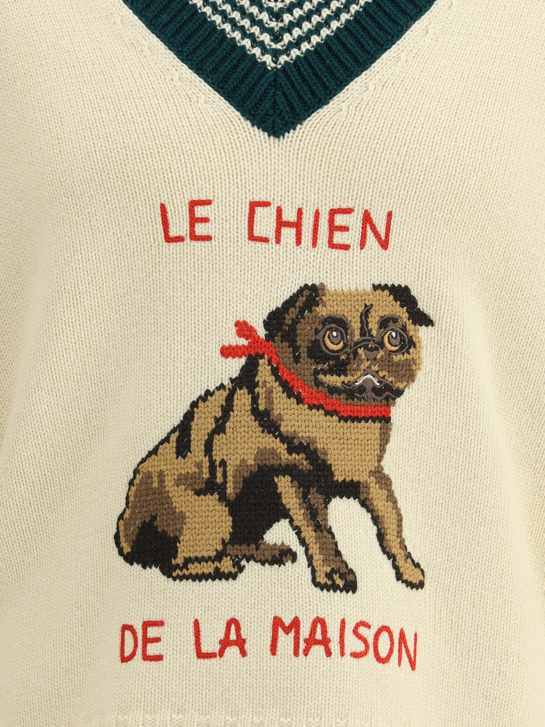 Valentino Men Le Chien De La Maison Wool Sweater