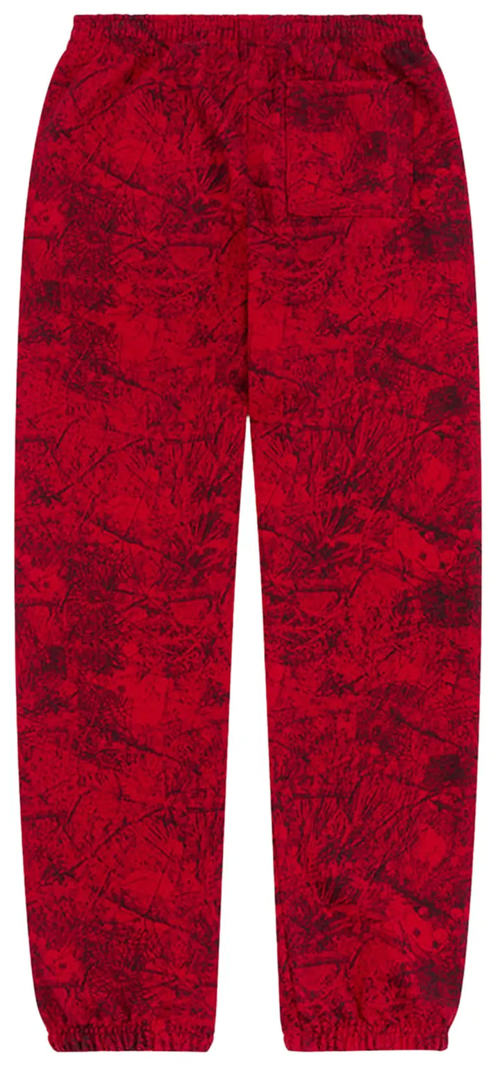 Sp5der OG Tree Camo Sweatpants Red