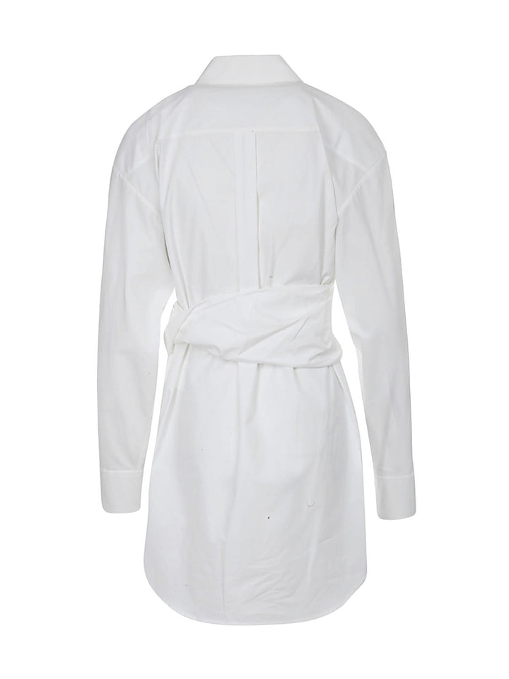 Alexander Wang Women Pulled Shirt Dress With Back Cummerbund