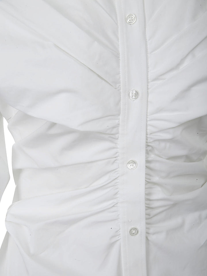 Alexander Wang Women Pulled Shirt Dress With Back Cummerbund