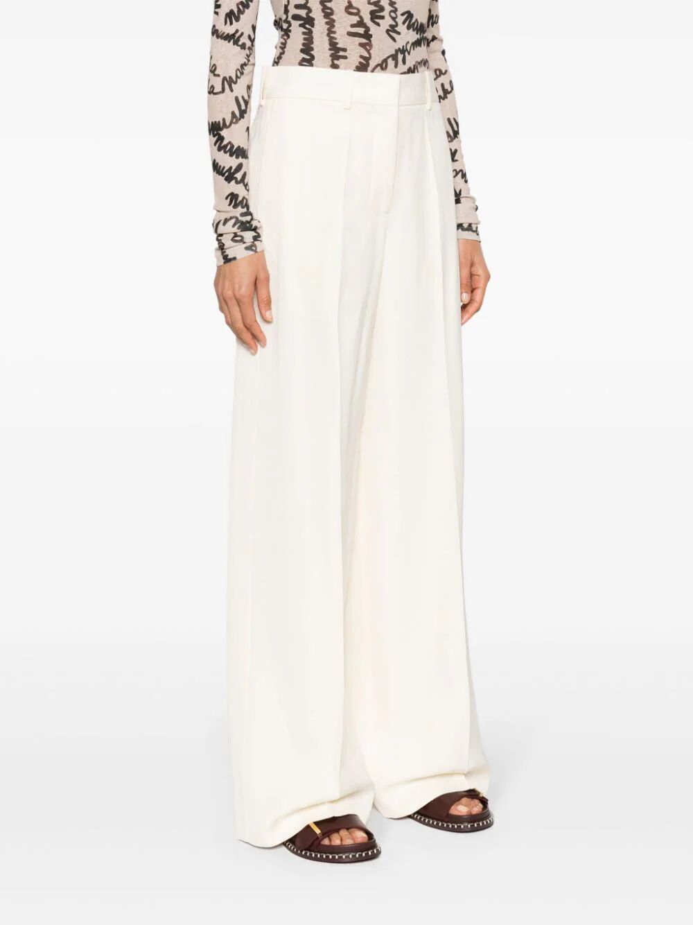 Jil Sander Women 61 Aw 32 Wide Leg Tailored Trousers
