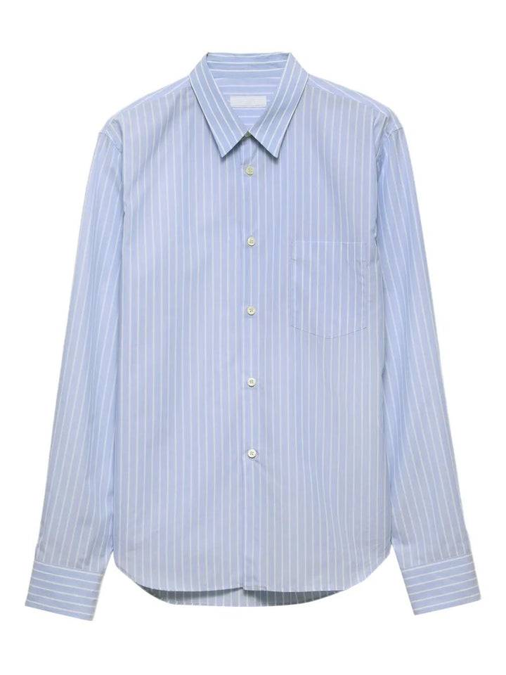 Prada Men Striped Cotton Shirt