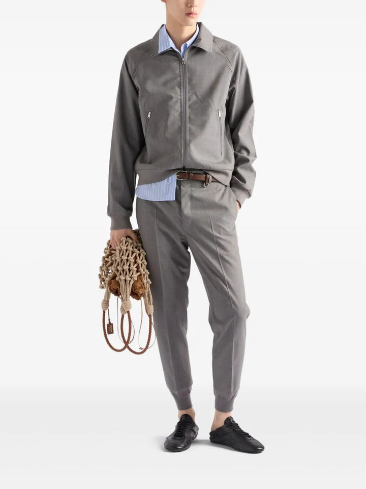 Prada Men Striped Cotton Shirt