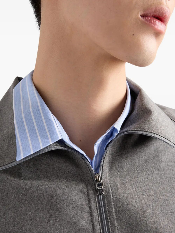 Prada Men Striped Cotton Shirt