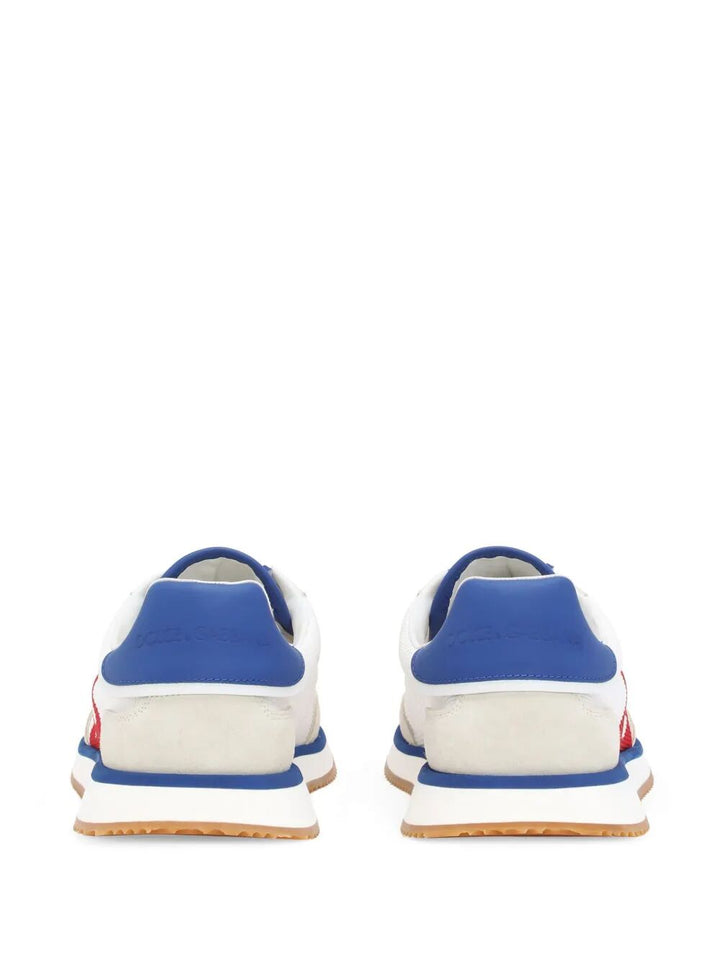 Dolce & Gabbana Men Suede And Mesh Dg Cushion Sneakers