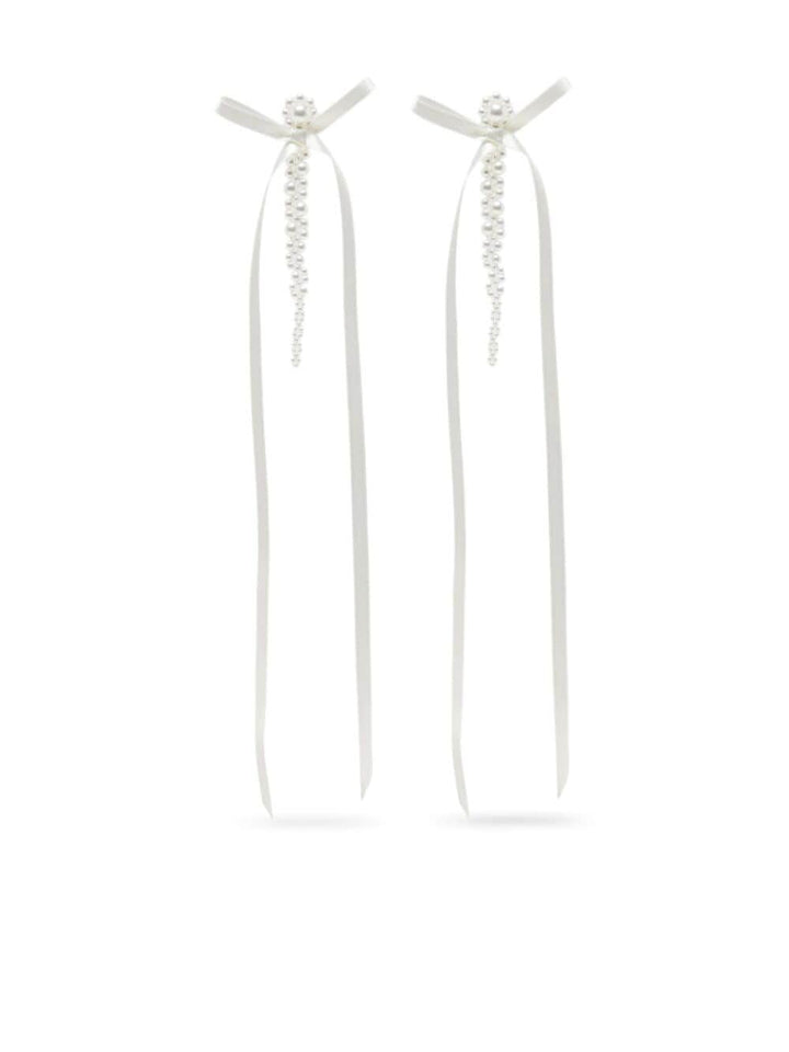 Simone Rocha Women Bow Ribbon Drip Earrings
