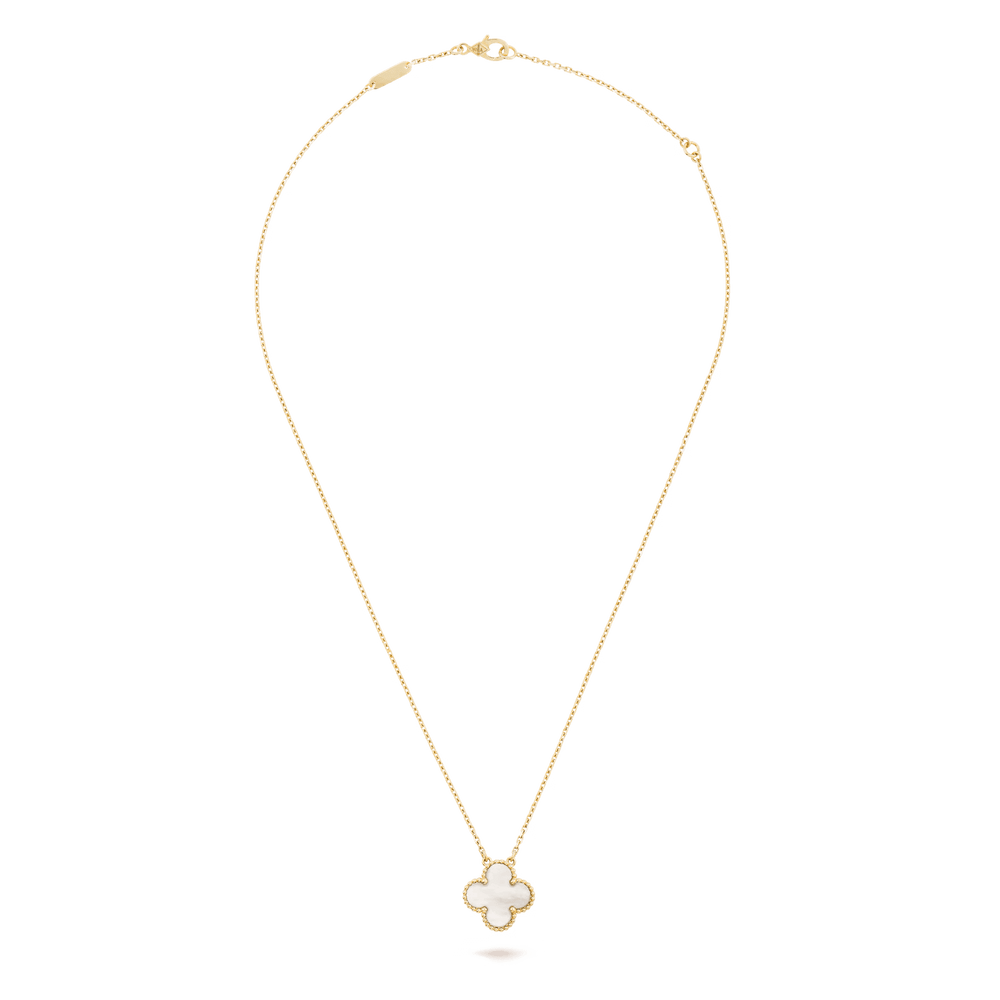 Van Cleef & Arpels Vintage Alhambra pendant 18K yellow gold, Mother-of-pearl fine jewelry