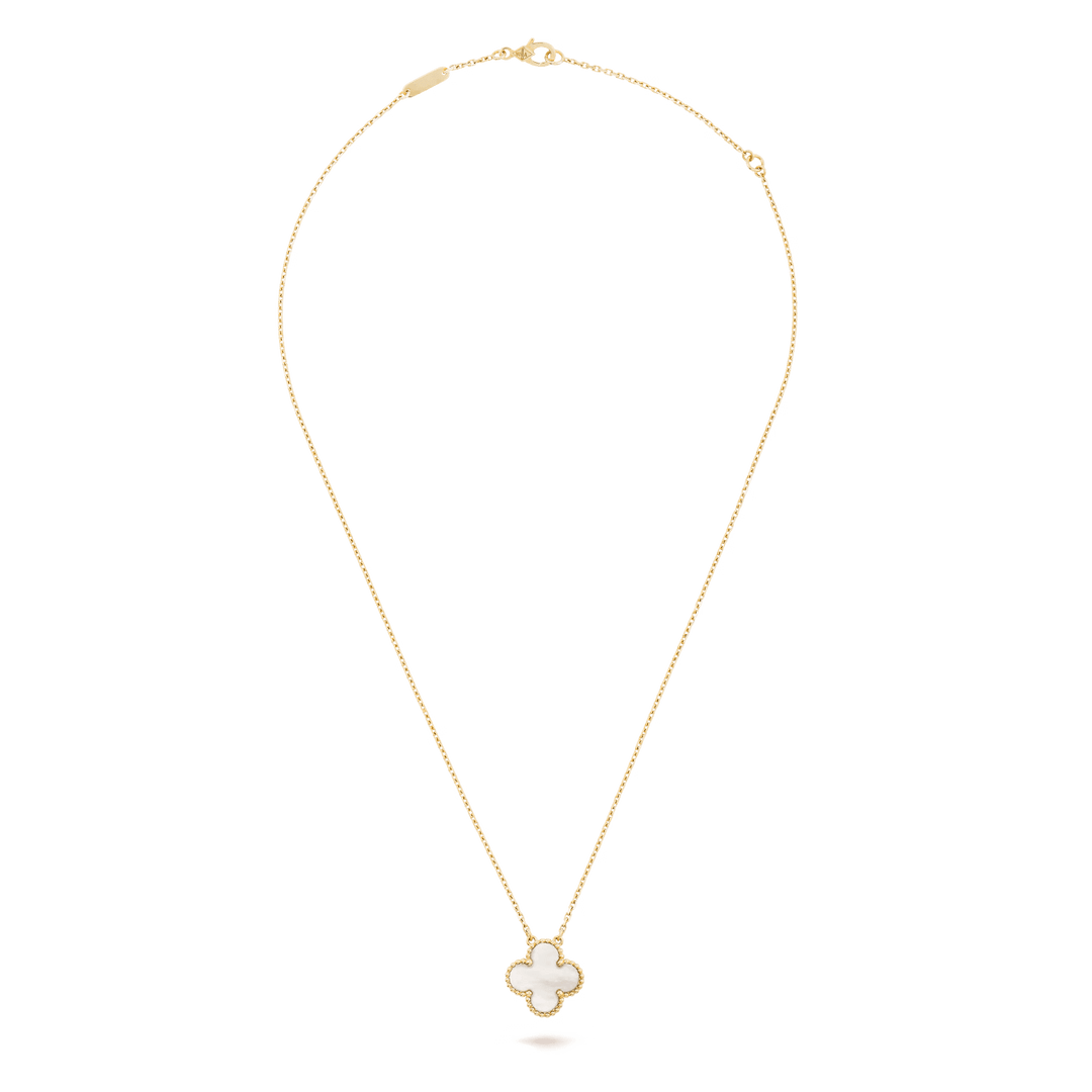 Van Cleef & Arpels Vintage Alhambra pendant 18K yellow gold, Mother-of-pearl fine jewelry