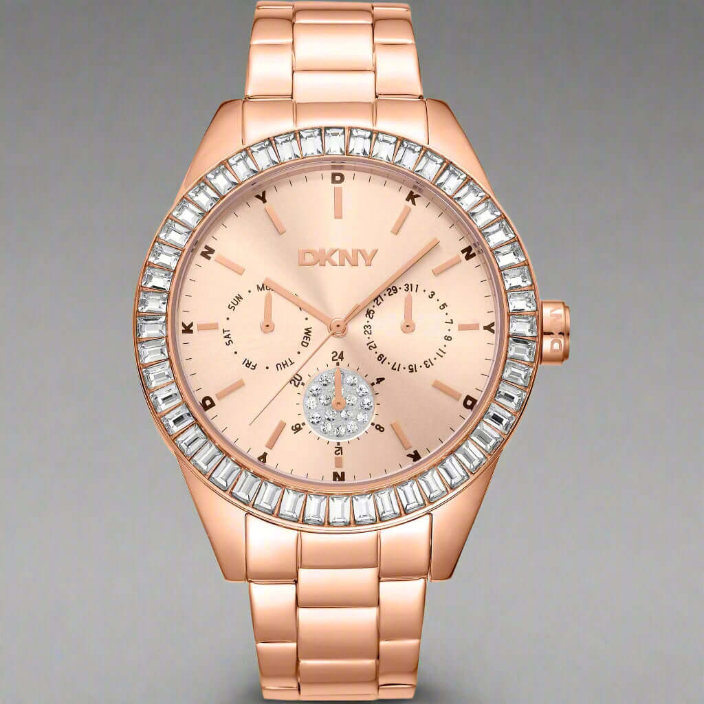 Assorted DKNY watches in various styles and finishes