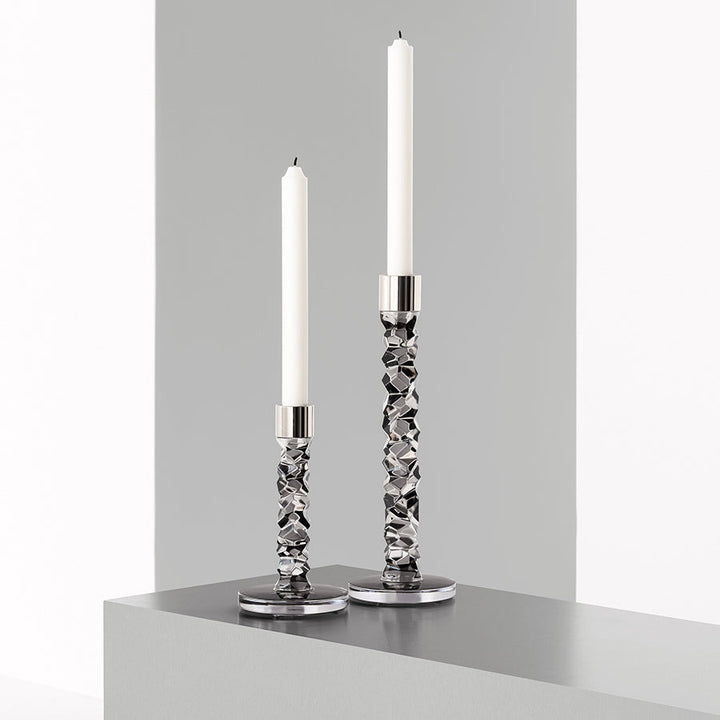 Carat Candlestick Graphite Medium - Set of 2