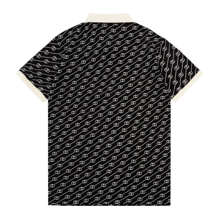 Gucci Black T-shirt with a collar