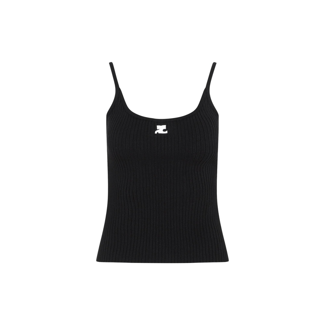 Courreges Rib Knit Tank Top Women