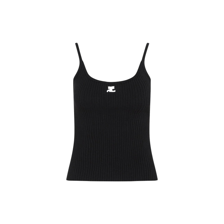 Courreges Rib Knit Tank Top Women