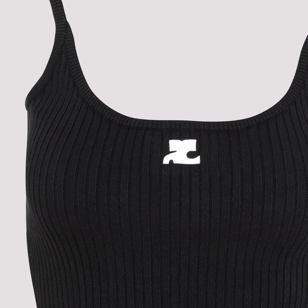 Courreges Rib Knit Tank Top Women