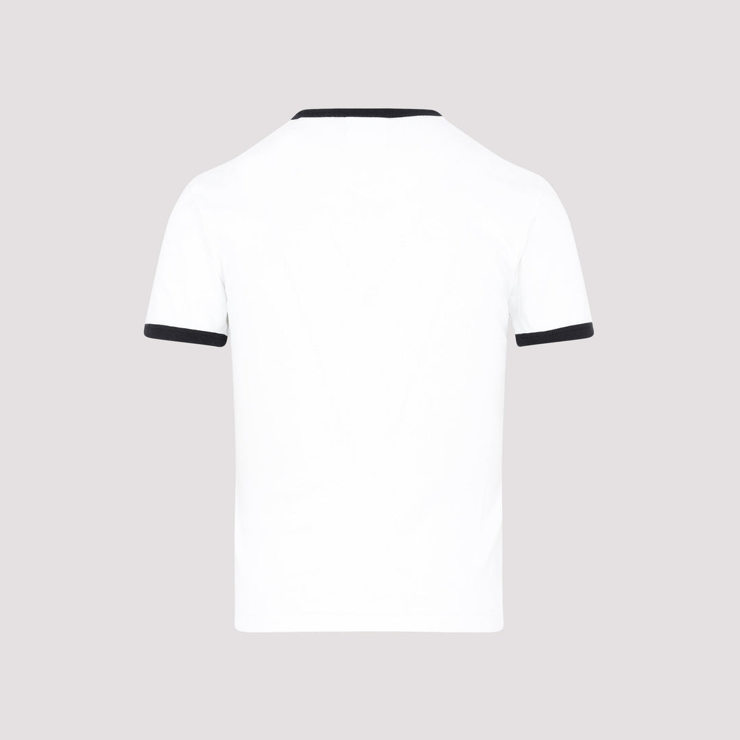 Courreges Bumpy Contrast T-Shirt Reedition Women