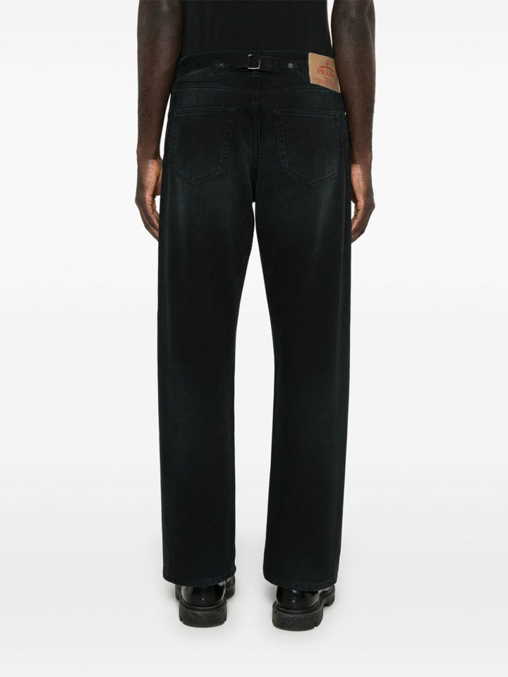 Prada Men Straight Leg Tapered Jeans