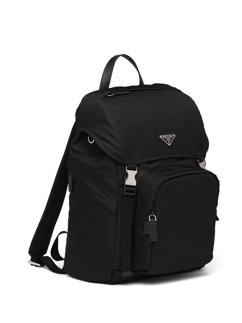Prada Men Re-Nylon And Saffiano Leather Backpack