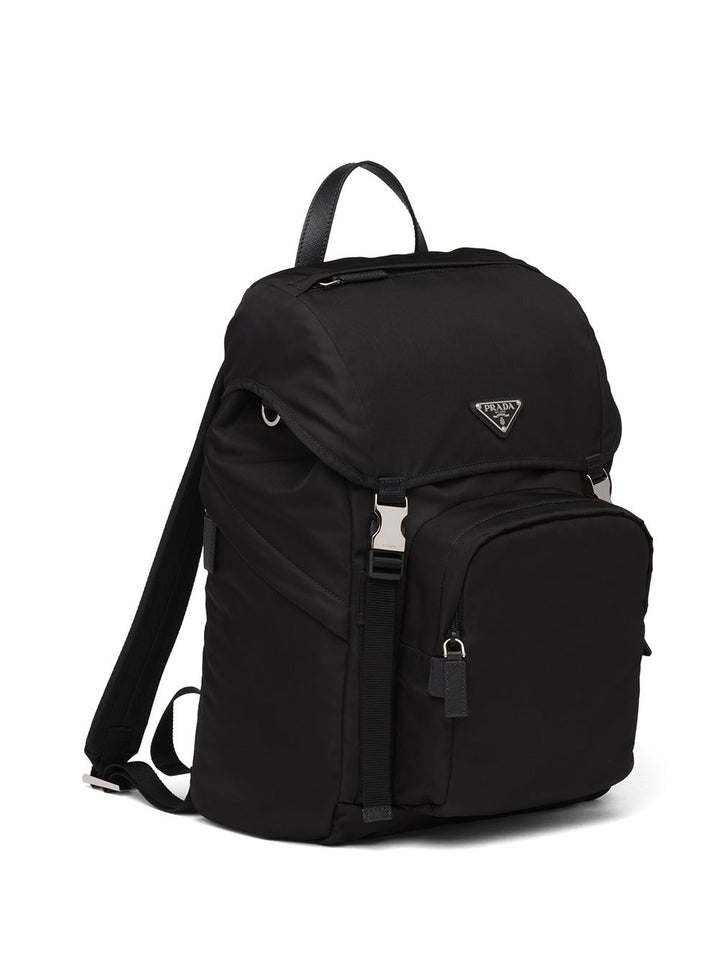 Prada Men Re-Nylon And Saffiano Leather Backpack