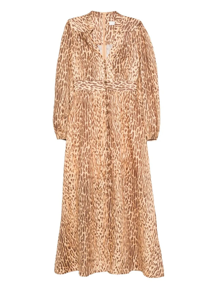 Zimmermann Women Cascadian Plunge Midi Dress