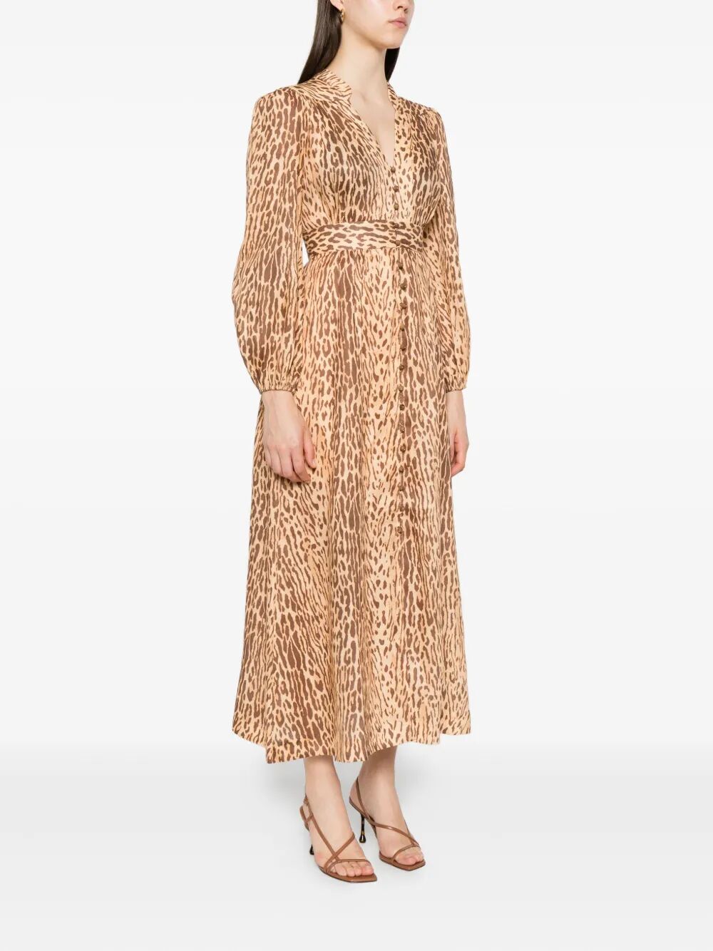 Zimmermann Women Cascadian Plunge Midi Dress