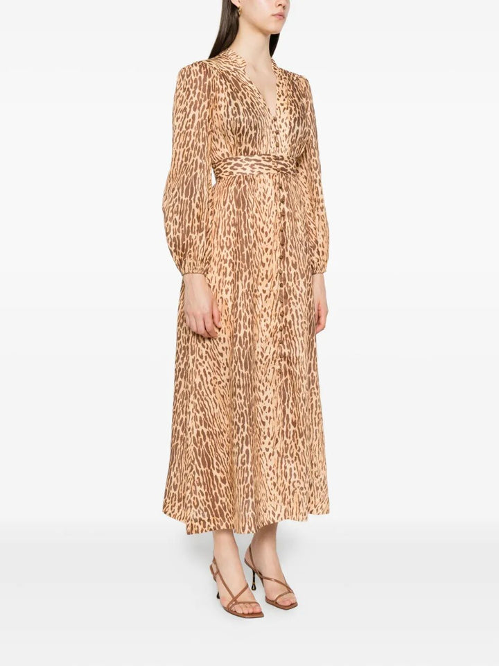 Zimmermann Women Cascadian Plunge Midi Dress