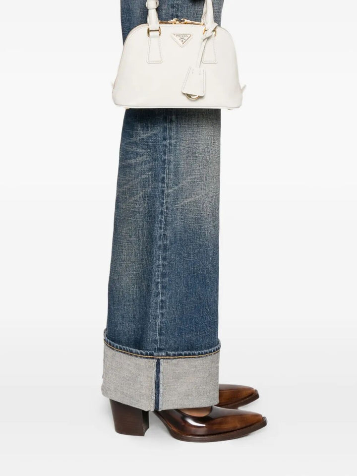 Prada Women Promenade Saffiano Leather Handbag