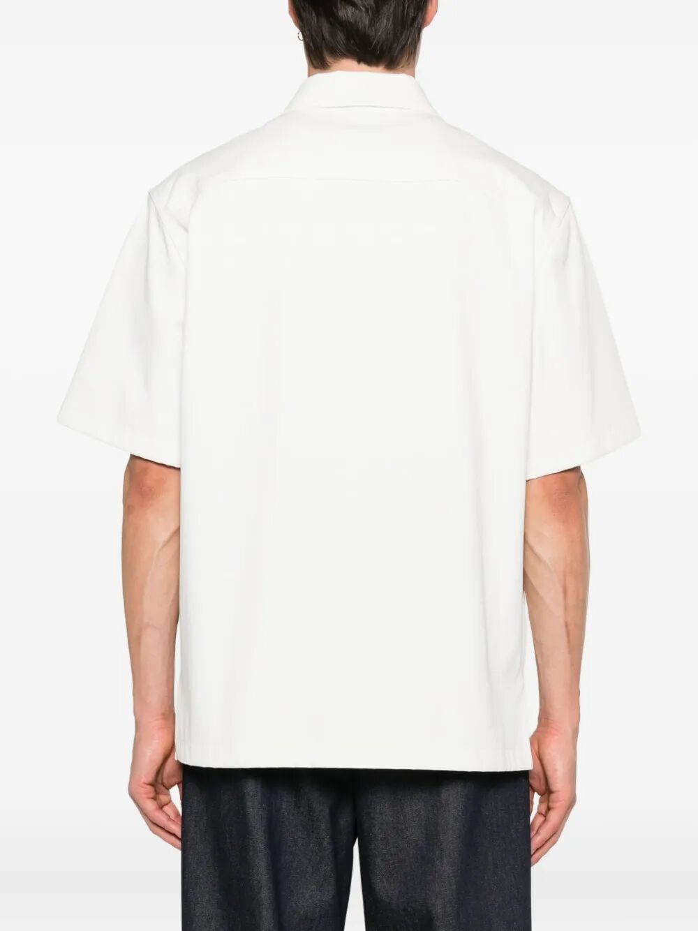 Givenchy Men Short-Sleeved Cotton T-Shirt With Givenchy Paris Embroidery