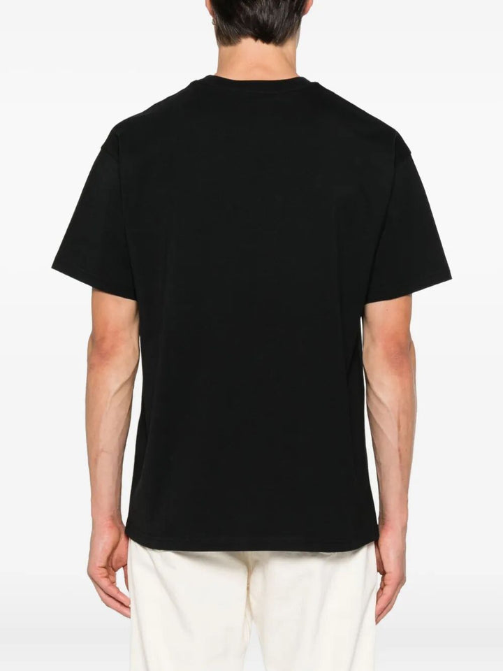 Givenchy Men Cotton T-Shirt With Givenchy Stamp Print