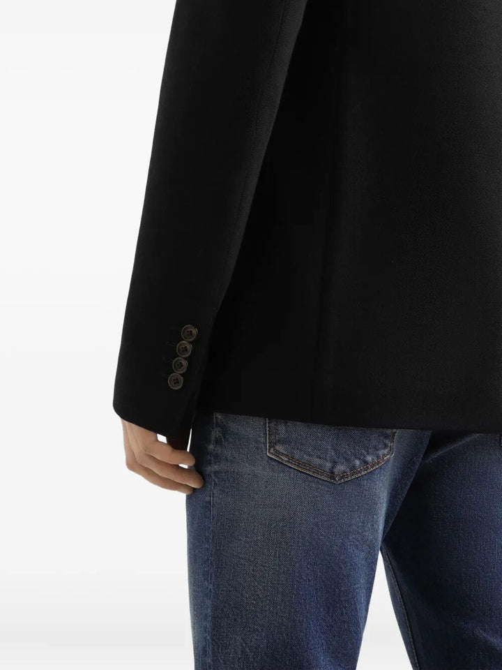 Dolce & Gabbana Men Double-Breasted Wool Blazer