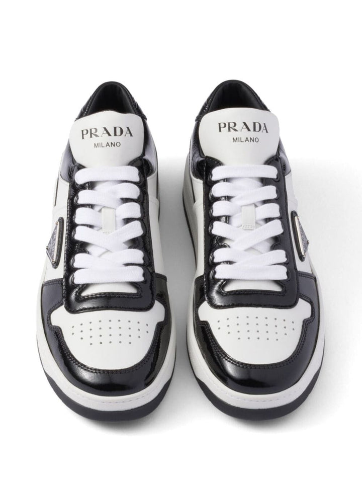 Prada Women Downtown Leather Sneakers