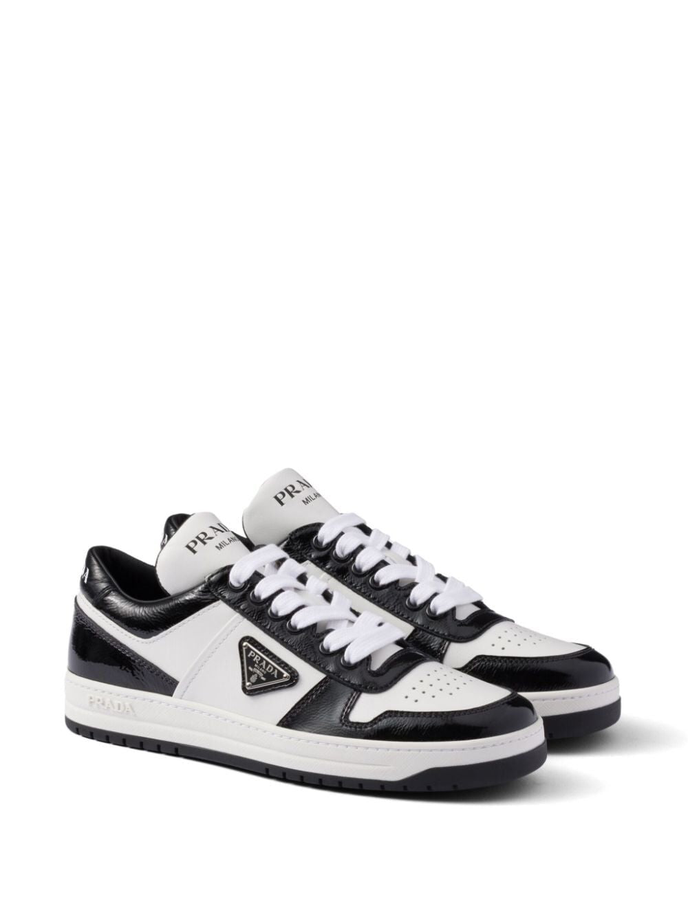 Prada Women Downtown Leather Sneakers