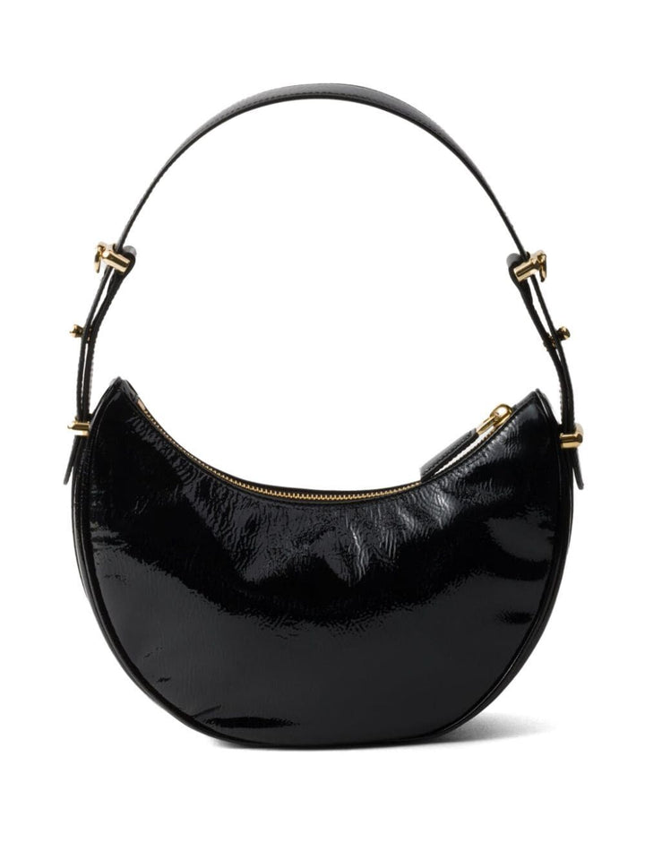 Prada Women Prada Arqué Naplak Patent Leather Shoulder Bag