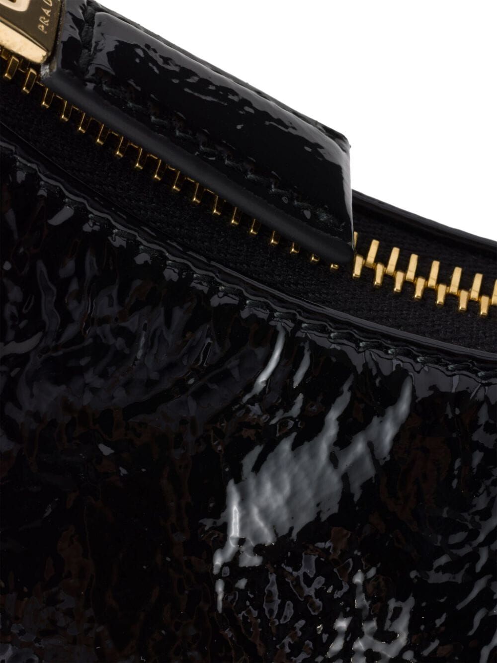 Prada Women Prada Arqué Naplak Patent Leather Shoulder Bag