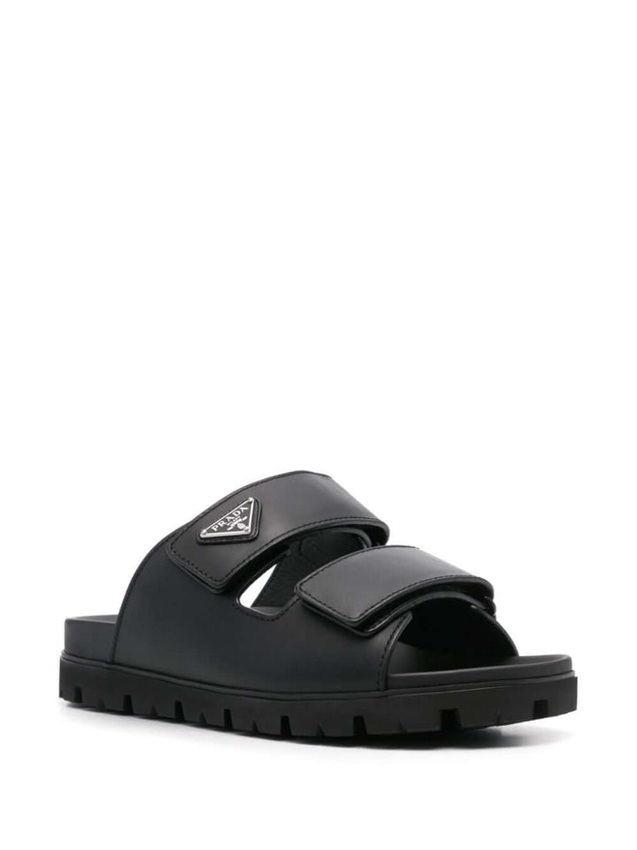 Prada Men Leather Strap Sandals