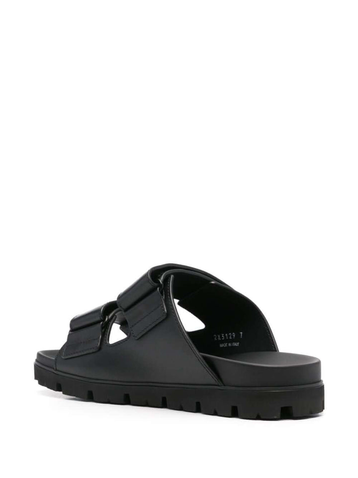 Prada Men Leather Strap Sandals