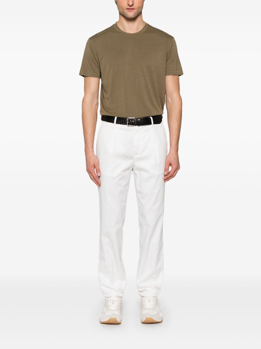 Tom Ford Men Lyocell And Cotton Regular Fit T-Shirt