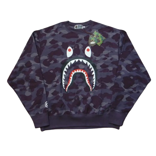Bape A/W 2021 Bape Color Camo Relaxed Fit Shark Crewneck
