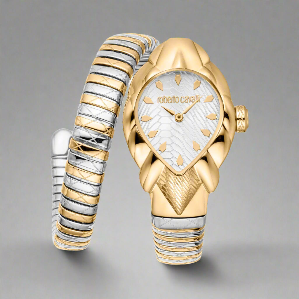Roberto Cavalli women's two tone serpent themed Watches