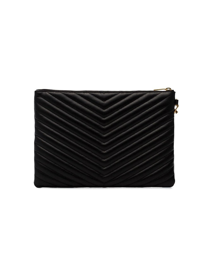 Saint Laurent Women Cassandre Matelassé Leather Tablet Pouch