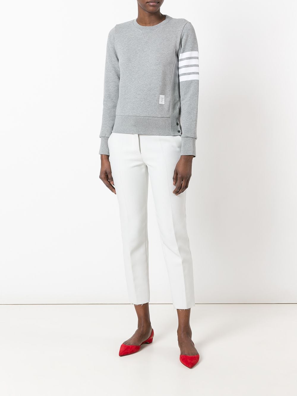 Thom Browne Women Sweatshirt With Stripes