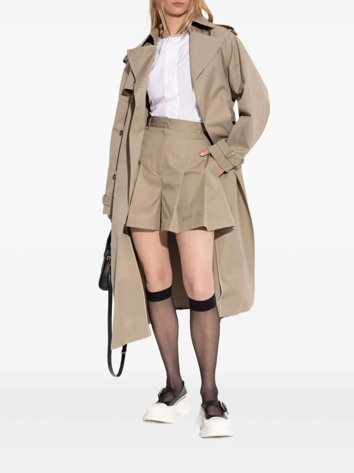 Alexander Mcqueen Women Double-Breasted Trench Coat