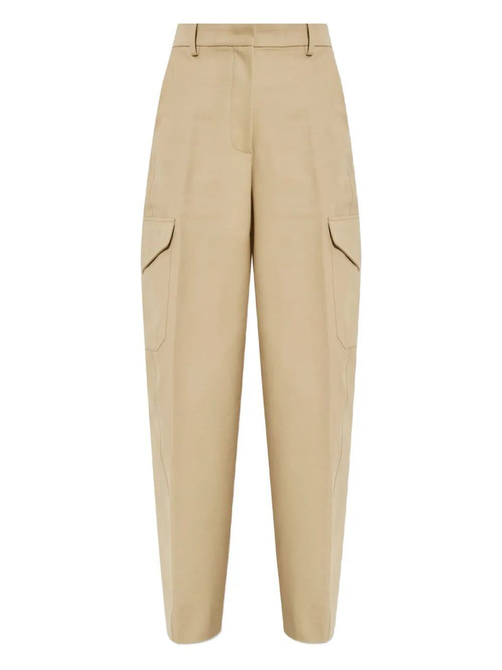 Givenchy Women Cotton And Wool Cocoon Trousers With Pockets