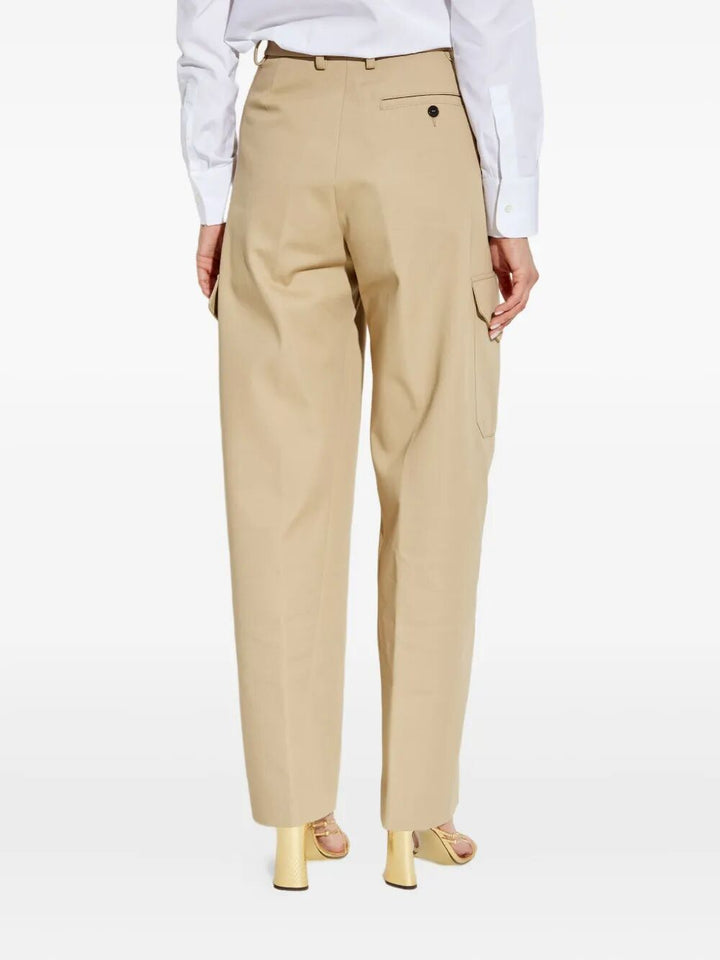 Givenchy Women Cotton And Wool Cocoon Trousers With Pockets