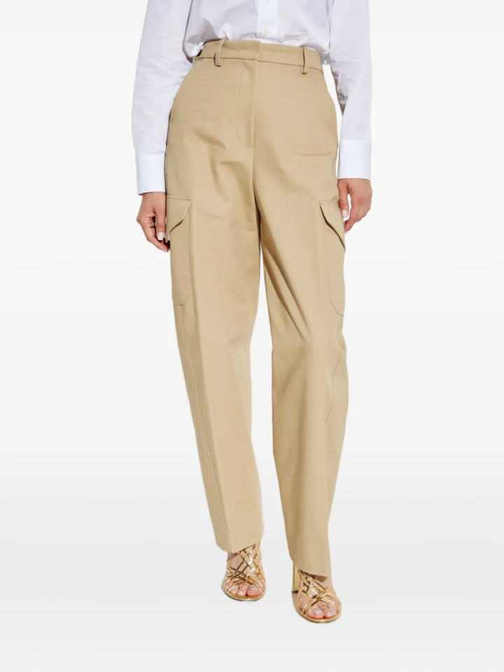 Givenchy Women Cotton And Wool Cocoon Trousers With Pockets