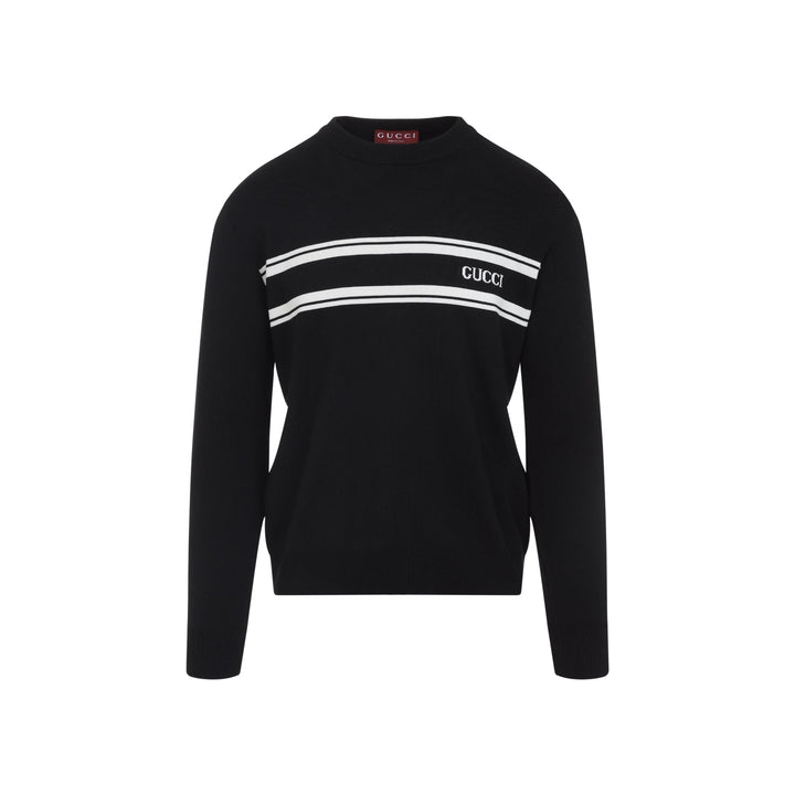 Gucci Black Silk Sweater Men
