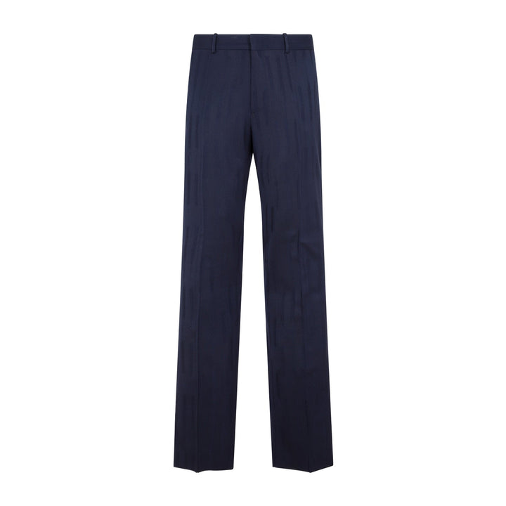 Off White Shibori Jacquard Slim Pant Men