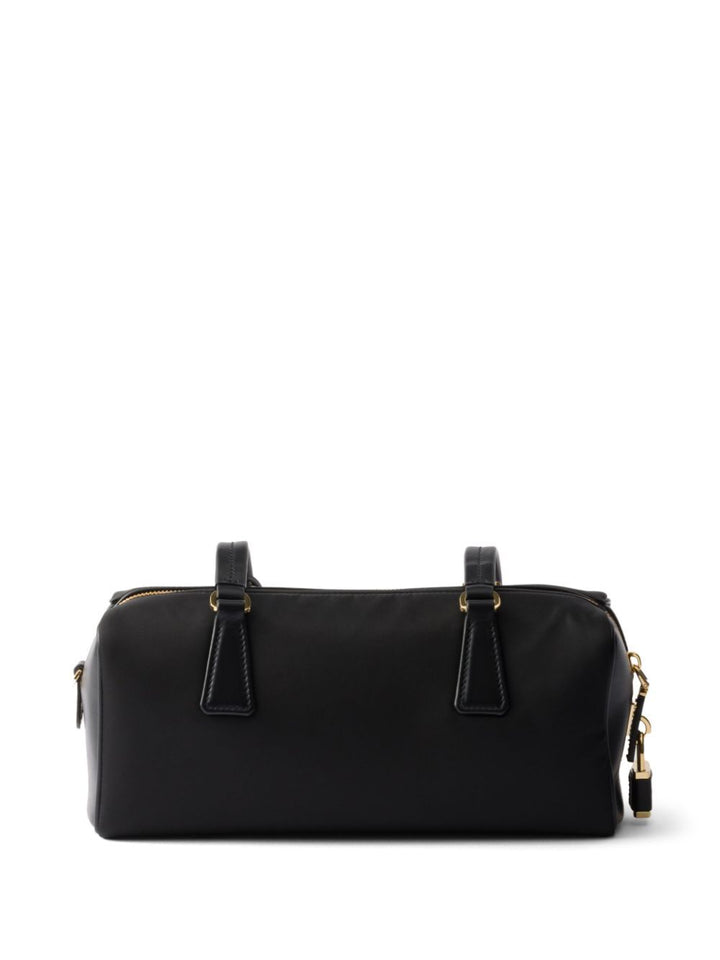 Prada Women Re-Nylon And Leather Medium Top-Handle Bag With Padlock