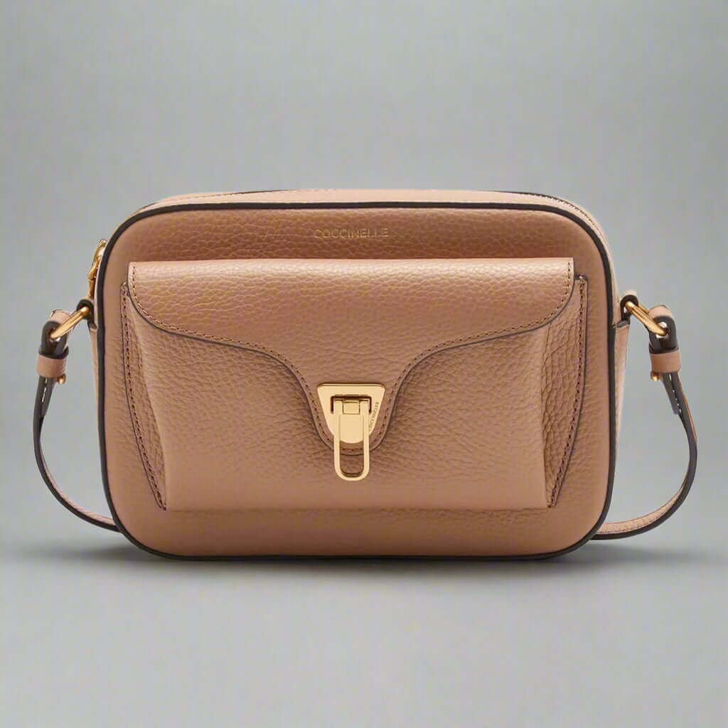 Coccinelle women's brown leather Crossbody Bags